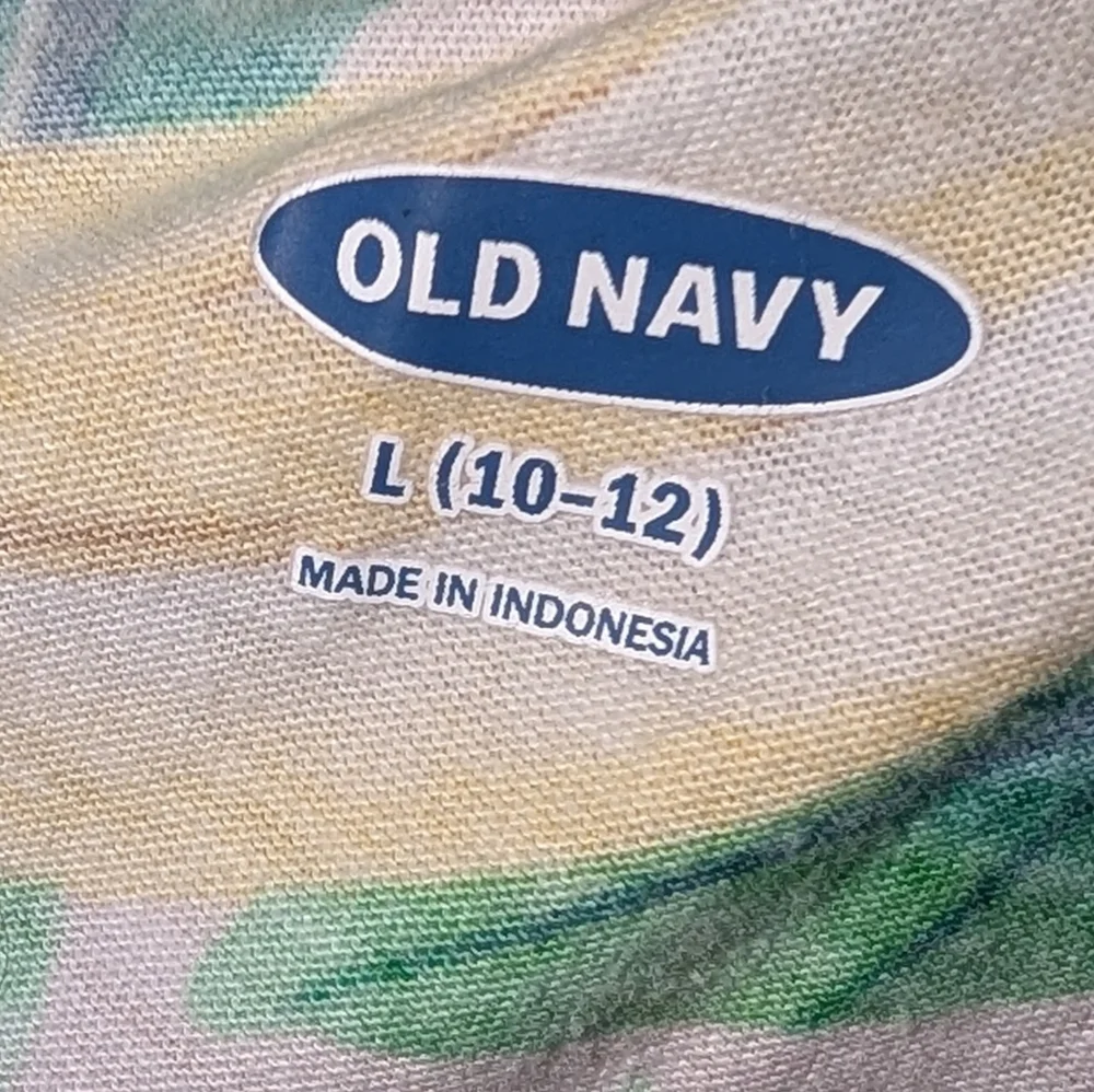 Old Navy Tropical Leaf Girls Romper -Sz 10 / 12